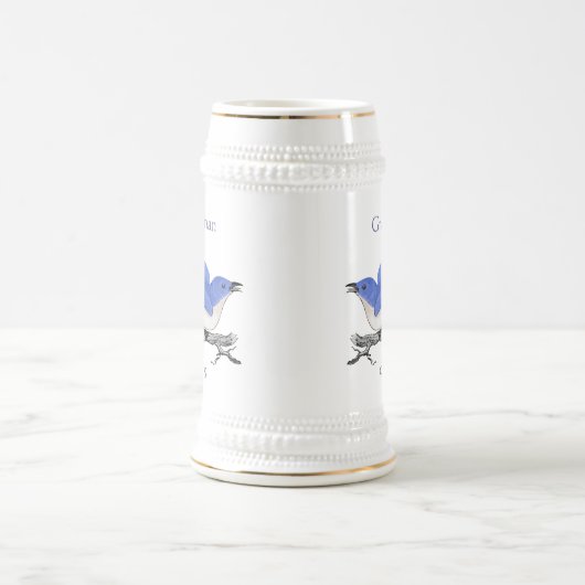 Groomsman Stein Wedding  Bluebird Bierpul (Center)