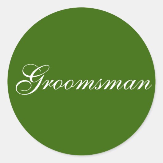 "Groomsman" stickers (Voorkant)