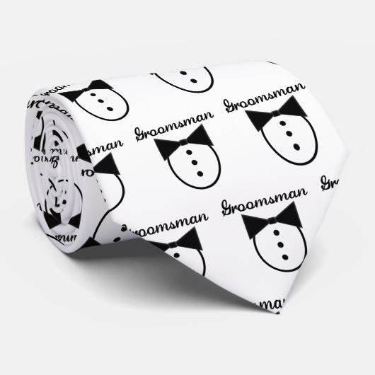 Groomsman Stropdas (Opgerold)