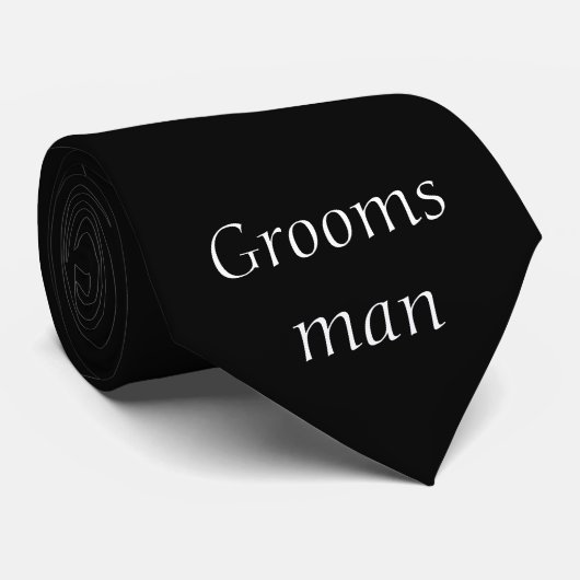 GROOMSMAN - stropdas (Opgerold)
