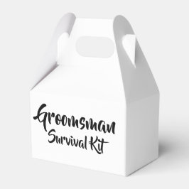 "Groomsman" Survival Kit Box Bedankdoosjes