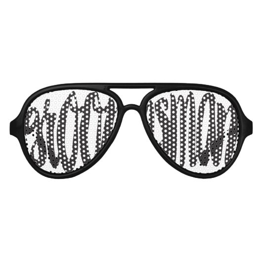 Groomsman Swag Party Shades Aviator Zonnebril (Voorkant)