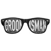 Groomsman Swag Party Shades Retro Zonnebril (Voorkant)