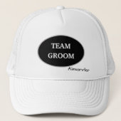 Groomsman Team Groom Persoonlijk Trucker Pet (Voorkant)