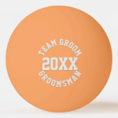 Groomsman Team Groom Wedding Favor Ping Pong Ball (Voorkant)