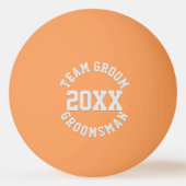 Groomsman Team Groom Wedding Favor Ping Pong Ball (Achterkant)