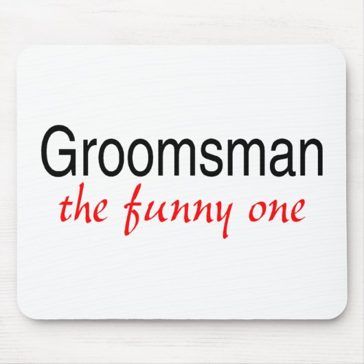Groomsman The Funny One Muismat (Voorkant)