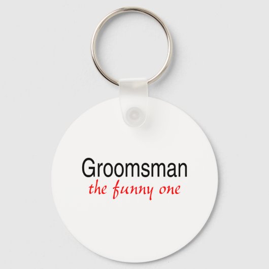 Groomsman The Funny One Sleutelhanger (Voorkant)