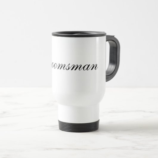 Groomsman Travel Mug Reisbeker (Voorkant rechts)