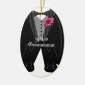 Groomsman Tuxedo bruiloft vakantie Ornament (Links)