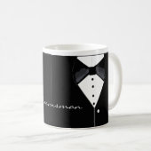 Groomsman Tuxedo Design Koffiemok (Voorkant rechts)