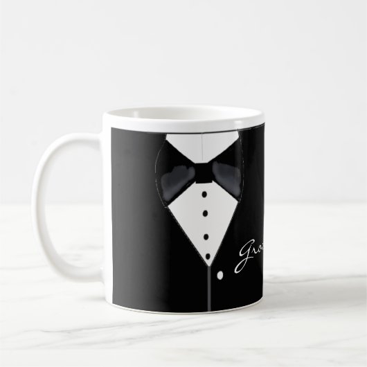 Groomsman Tuxedo Design Koffiemok (Links)