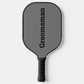 Groomsman Tuxedo Pickleball Paddle (Achterkant)