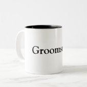 Groomsman Tweekleurige Koffiemok (Voorkant links)