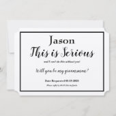 Groomsman-verzoek Dit is de optie voor een ernstig Kaart (Voorkant)