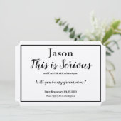 Groomsman-verzoek Dit is de optie voor een ernstig Kaart (Staand voorkant)