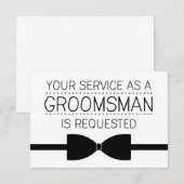 Groomsman-verzoek | Groomsmannen Kaart (Voorkant / Achterkant)