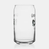 Groomsman voeg naam datum jaar grijze kraag boog t blikvorm glas (Links)