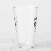 Groomsman voeg naam datum jaar grijze kraag boog t glas (Links)