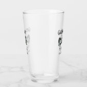 Groomsman voeg naam datum jaar grijze kraag boog t glas (Rechts)