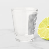 Groomsman voorstel bubbel sprankelend zilver shot glas (Links)