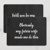 Groomsman-voorstel Funny Card Kaart (Voorkant / Achterkant)