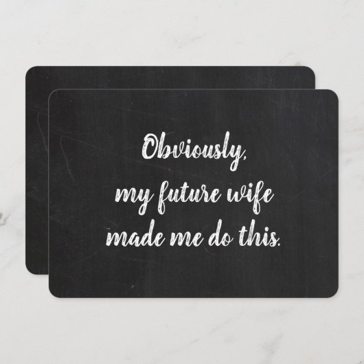 Groomsman-voorstel Funny Card Kaart (Voorkant / Achterkant)