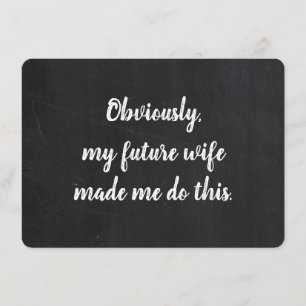 Groomsman-voorstel Funny Card Kaart