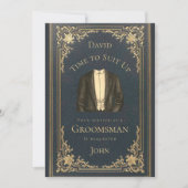  Groomsman-voorstel Tijd om blauw op te ruimen Kaart (Voorkant)