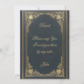  Groomsman-voorstel Tijd om blauw op te ruimen Kaart (Achterkant)