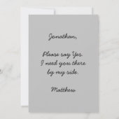 Groomsman-voorstel Tijd om Tuxedo op te starten Kaart (Achterkant)