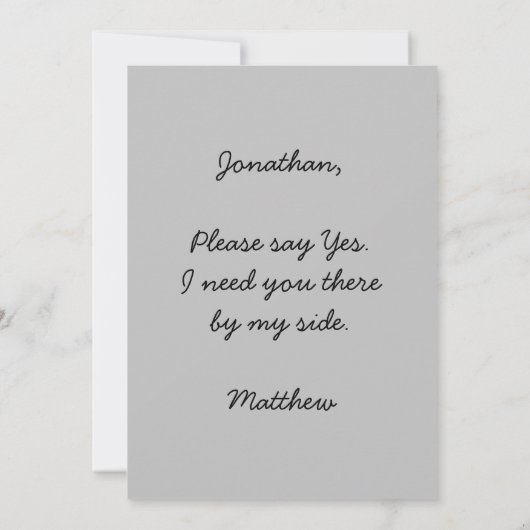 Groomsman-voorstel Tijd om Tuxedo op te starten Kaart (Achterkant)