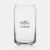 Groomsman vrijgezellenfeest blikvorm glas (Voorkant)