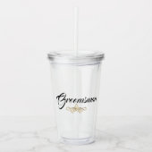GROOMSMAN WEDDING ACRYLIC TUMBLER ACRYL DRINKBEKER (Voorkant)