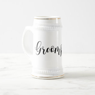 Groomsman Wedding Bachelor-Party-Black Stropdas Bierpul