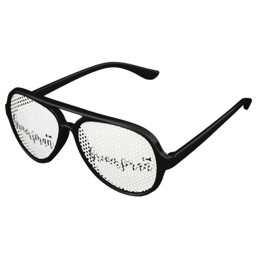 Groomsman-Wedding, Bachelor-party-stropdas Aviator Zonnebril (Gekanteld)