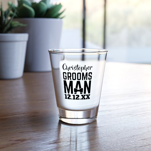 Groomsman Wedding Favor Shot Glass Shot Glas