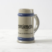 Groomsman Wedding Gift Bierpul (Voorkant rechts)