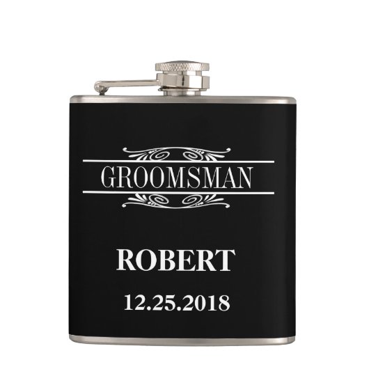 Groomsman Wedding Heupfles (Voorkant)