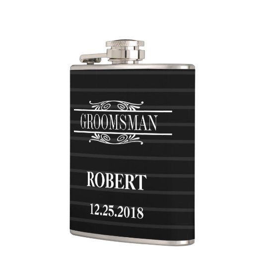 Groomsman Wedding Hip Flask Heupfles (Links)