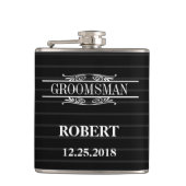 Groomsman Wedding Hip Flask Heupfles (Voorkant)