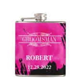 Groomsman Wedding Hip Flask Heupfles (Voorkant)
