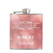 Groomsman Wedding Hip Flask Heupfles (Voorkant)