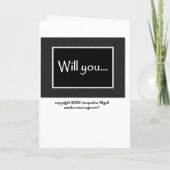 GROOMSMAN Wedding Invite - FUNNY (Achterkant)