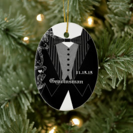 Groomsman Wedding kerstversiering Keramisch Ornament