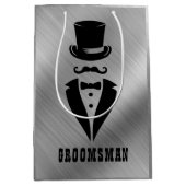 Groomsman Wedding Medium Cadeauzakje (Voorkant)