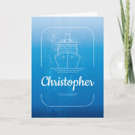 Groomsman Wedding Party Nautical Cruise Ship Kaart