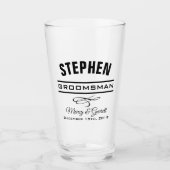 GROOMSMAN WEDDING PARTY TUMBLER GLASS (Voorkant)