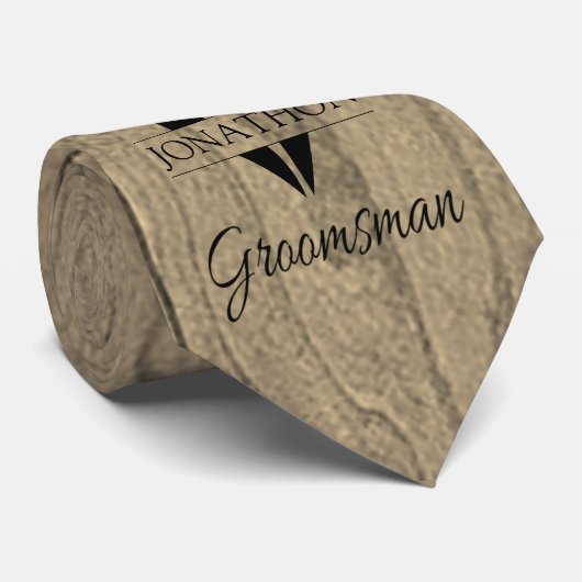 Groomsman Wedding Stropdas (Opgerold)