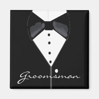 Groomsman Wedding Tuxedo Magneet